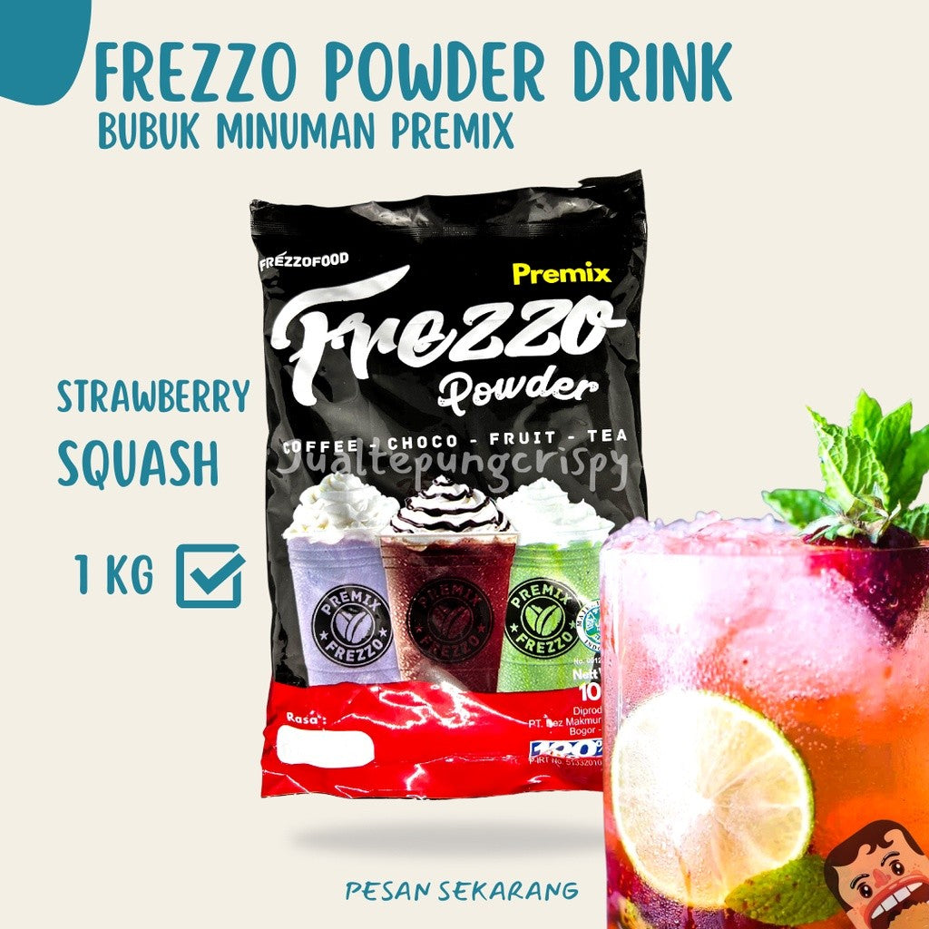 FREZZO BUBUK MINUMAN RASA STRAUBERRRY SQUASH 1 KG [TC]