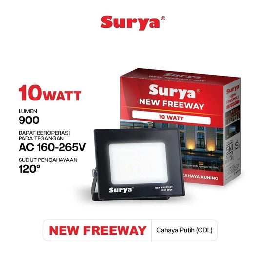 LAMPU SOROT 10W PTH SURYA FREEWAY