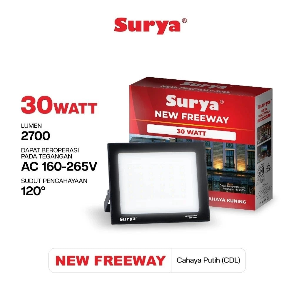 LAMPU SOROT 30W PTH SURYA FREEWAY