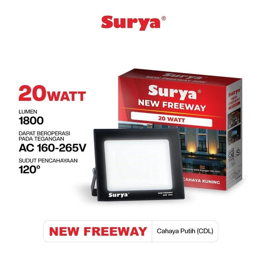LAMPU SOROT 20W PTH SURYA FREEWAY