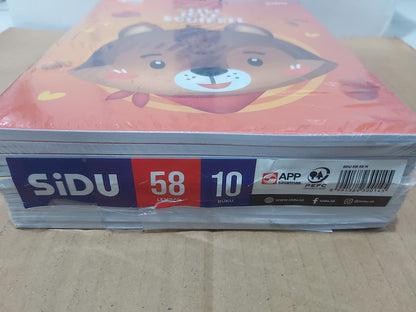 SiDU Buku Tulis Live Love Squirrel 58 Lembar Paket 10/50 Buku