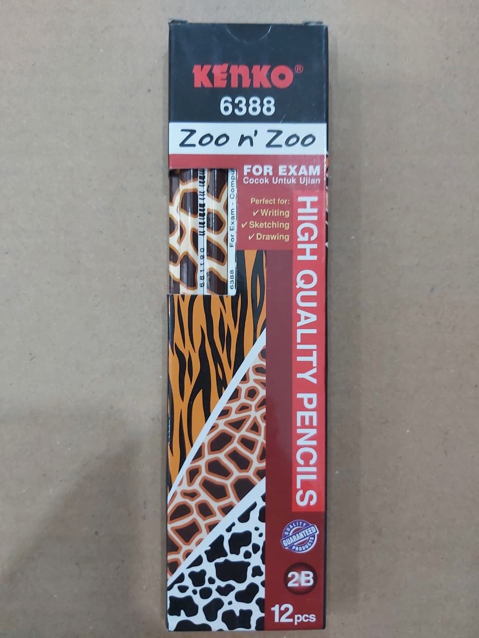 Kenko Pensil 2B 6388 Zoo N' Zoo Paket 12/36 Pcs