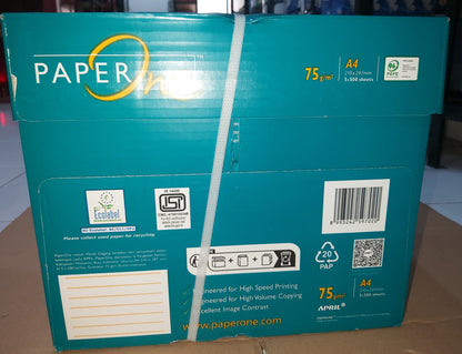 PaperOne Copier A4 75gsm 500 Lembar Paket 5/15 Rim